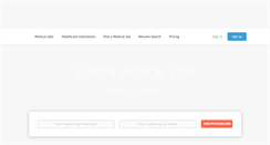 Desktop Screenshot of medicaljobs.biz