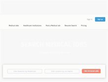 Tablet Screenshot of medicaljobs.biz